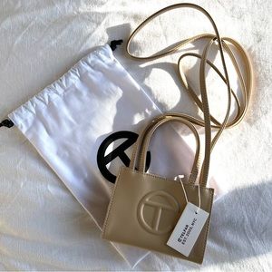 Telfar Small Cream Shopping Bag